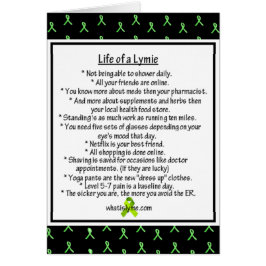 Lebensdauer einer Lymie-Lyme-Spaß-Karte