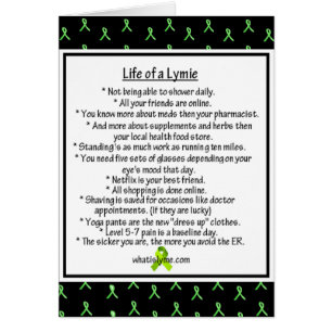 Lebensdauer einer Lymie-Lyme-Spaß-Karte