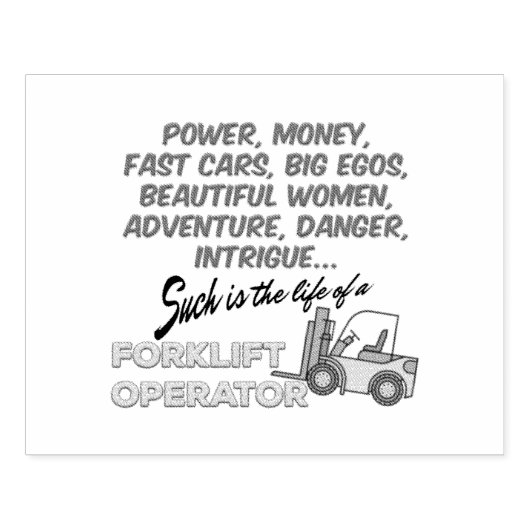 Lebensdauer eines Gabelstaplers Gummistempel (Prägung)