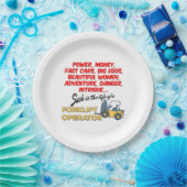 Lebensdauer eines Gabelstaplers Pappteller (Party)