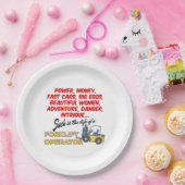 Lebensdauer eines Gabelstaplers Pappteller (Party)