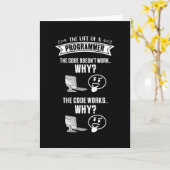 Lebensdauer eines Programmierers - Code funktionie Karte (Gelbe Blume)