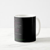 Lebensdauer eines Programmierers| Codierung Geek G Kaffeetasse (VorderseiteRechts)