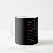 Lebensdauer eines Programmierers| Codierung Geek G Kaffeetasse (Vorderseite Links)