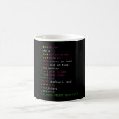 Lebensdauer eines Programmierers| Codierung Geek G Kaffeetasse (Mittel)