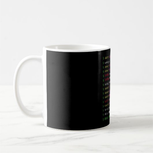 Lebensdauer eines Programmierers| Codierung Geek G Kaffeetasse (Links)