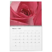 Lebensdauer eines Rose-Kalenders Kalender (Feb 2027)