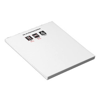 Lebensdauer eines Vet Student Notepad Notizblock