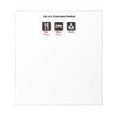 Lebensdauer eines Vet Student Notepad Notizblock (Vorderseite)