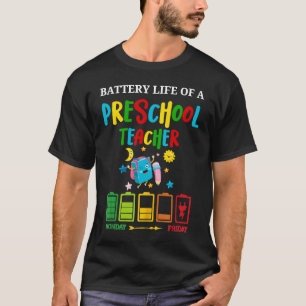 Lebensdauer eines Vorschullehrers bei geringer Akk T-Shirt