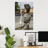 Lebensdauer erfordert Saldo Poster (Heimbüro)