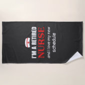 Lebensdauer| Ich bin eine Krankenschwester Strandtuch (Vorderseite)