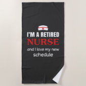 Lebensdauer| Ich bin eine Krankenschwester Strandtuch (Vorderseite)