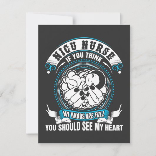 Lebensdauer| Nicu Krankenschwester meine Hand ist Dankeskarte (Vorderseite)