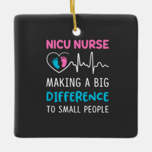 Lebensdauer  Nicu Nurse Keramikornament