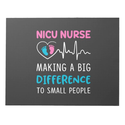 Lebensdauer| Nicu Nurse Notizblock (Vorderseite)