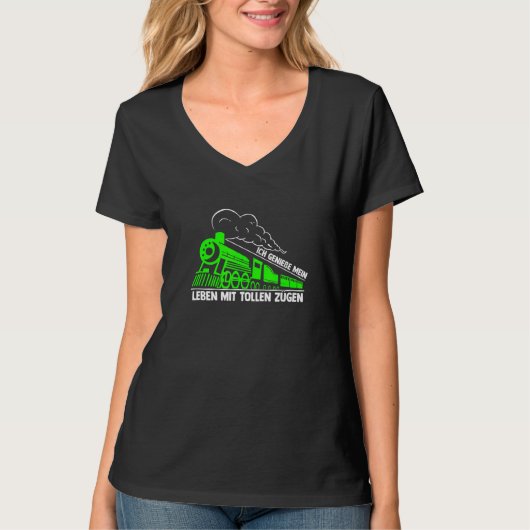 Lebensdauer von Mentoren mit Triebzugmodellbahn T-Shirt (Vorderseite)