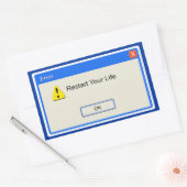 Lebensdauerfehler Rechteckiger Aufkleber (Umschlag)