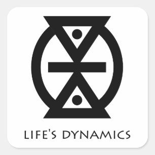 Lebensdynamik (Mmere Dane) Adinkra Symbol Sticker