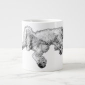 Lebensechte Spinone Feeling Good Kaffeetasse Jumbo-Tasse (Vorderseite)