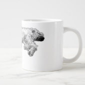 Lebensechte Spinone Feeling Good Kaffeetasse Jumbo-Tasse (Rechts)