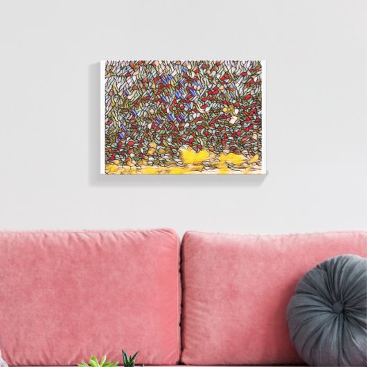 Lebenseinstellung Leinwanddruck (Insitu (Wohnzimmer))