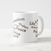 Lebenselixir Kaffee-Tasse Jumbo-Tasse (Vorderseite Rechts)