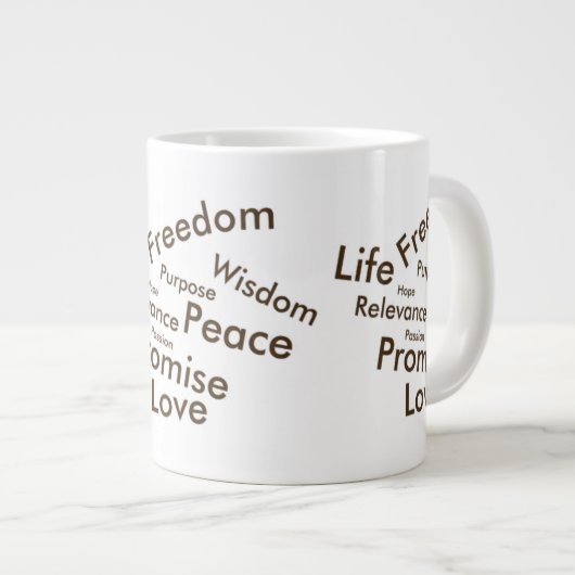 Lebenselixir Kaffee-Tasse Jumbo-Tasse (Vorderseite Rechts)