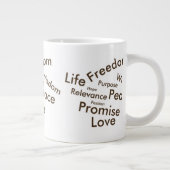 Lebenselixir Kaffee-Tasse Jumbo-Tasse (Rechts)