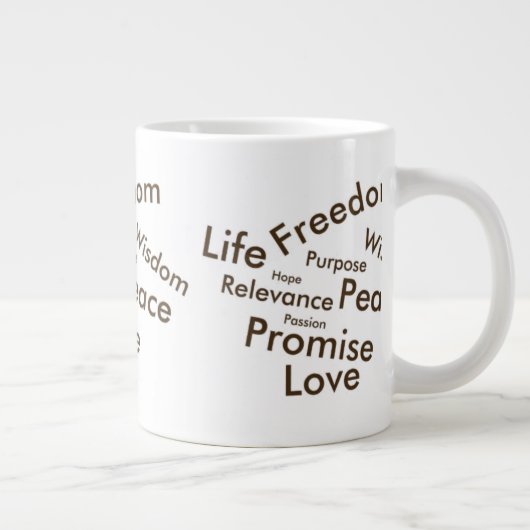 Lebenselixir Kaffee-Tasse Jumbo-Tasse (Rechts)