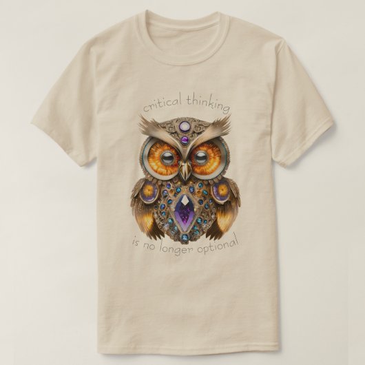 Lebenserfahrung Owl 03 T-Shirt (Design vorne)