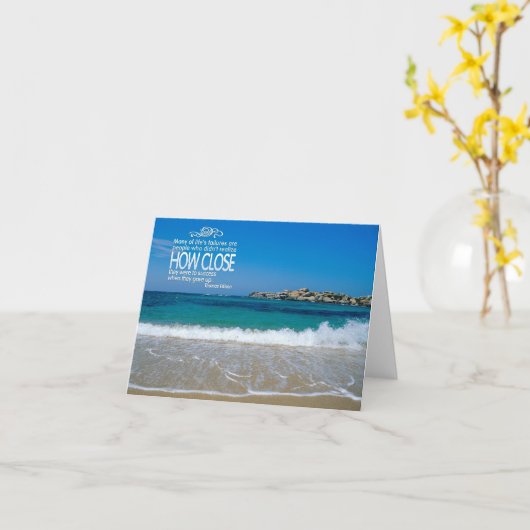 Lebenserfolg Inspiration - Grußkarte Karte (Gelbe Blume)