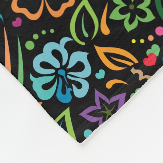 Lebensfarbe Fleecedecke (Ecke)