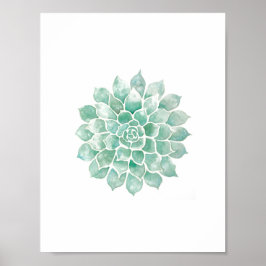 Lebensfarben: Blaugrün Poster