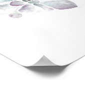 Lebensfarben: Lila und gesund Poster (Ecke)