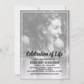 Lebensfeier | Beerdigung des Personalisierten Foto Einladung (Vorderseite)