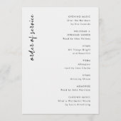 Lebensfeier | Beerdigungsauftrag Programm (Rückseite)