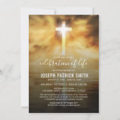 Lebensfeier | Beerdigungsdenkmal Religiös Einladung (Vorderseite)