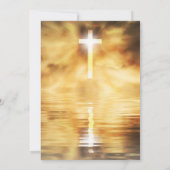 Lebensfeier | Beerdigungsdenkmal Religiös Einladung (Rückseite)