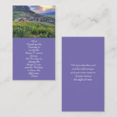 Lebensfeier Blumenbeerdigung Karte (Vorne/Hinten)