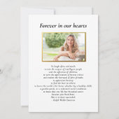 Lebensfeier, Botanisches Kreuz, Beerdigung Einladung (Rückseite)