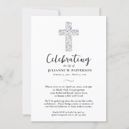 Lebensfeier, Botanisches Kreuz, Beerdigung Einladung