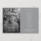 Lebensfeier | Elegantes Schwarz-Weiß-Foto Programm (Vorderseite)