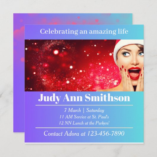 Lebensfeier Feiertagskarte (Vorne/Hinten)