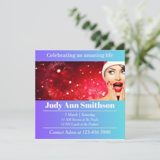 Lebensfeier Feiertagskarte (Stehend Vorderseite)