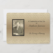 Lebensfeier, Foto, Fotografie Einladung (Vorderseite)