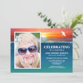 Lebensfeier | Foto zur Beerdigung Einladung (Stehend Vorderseite)