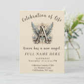 Lebensfeier - Gedenkfeier zum Foto Einladung (Stehend Vorderseite)