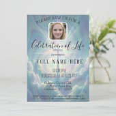 Lebensfeier - Gedenkfeier zum Foto Einladung (Stehend Vorderseite)