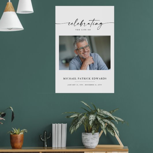 Lebensfeier | Gedenkfeierliches Foto Poster (Wohnzimmer 1)